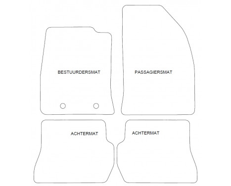 Car mats suitable for Ford Fiesta 2002-2005 4-piece, Image 5