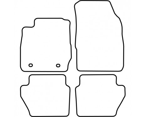 Car mats suitable for Ford Fiesta 2008-2011 4-piece, Image 5