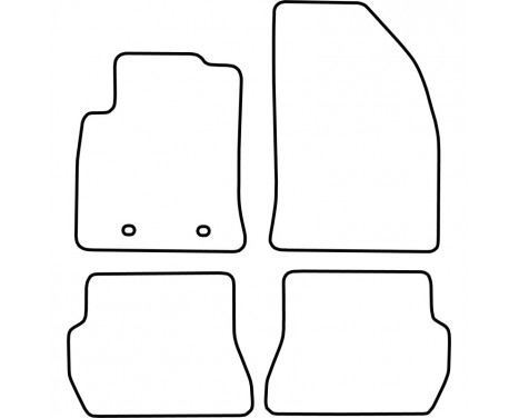 Car mats suitable for Ford Fiesta from 2005 (velour), Image 6