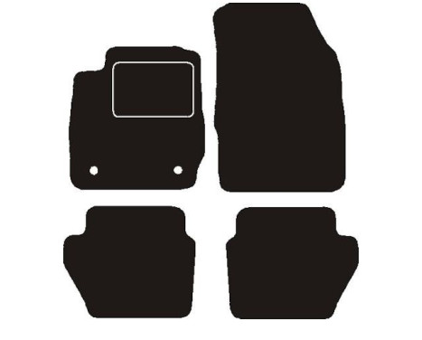 Car mats suitable for Ford Fiesta VI 2011 - 2013