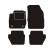 Car mats suitable for Ford Fiesta VI 2011 - 2013