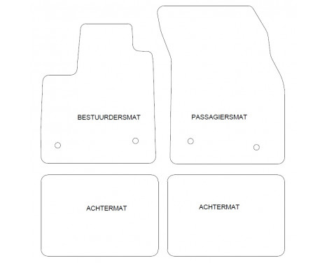 Car mats suitable for Ford Focus 2019- 4-piece, Image 2