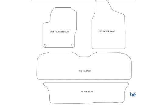 Car mats suitable for Ford Galaxy 1997-2000 small model 4-d, Image 2