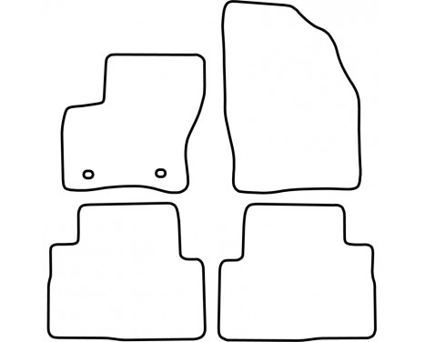 Car mats suitable for Ford Kuga 2008-2012 4-piece, Image 2