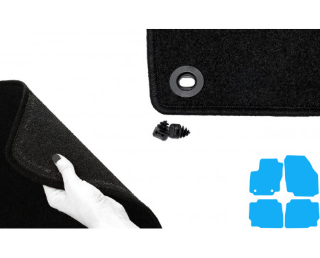 Car mats suitable for Ford Mondeo 2007- 4-piece, Image 5