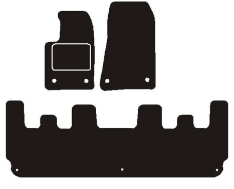 Car mats suitable for Ford Tourneo Custom L2H1 2016 -