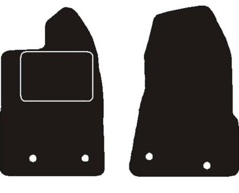 Car mats suitable for Ford Transit Custom 2 seats right 2019 -