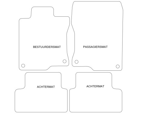 Car mats suitable for Honda Accord 2013- 4-piece, Image 2