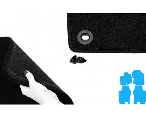 Car mats suitable for Honda Jazz 2006-2010 4-piece, Image 4