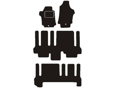 Car mats suitable for Hyundai H1 8 persons 2007 -