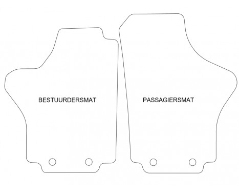 Car mats suitable for Hyundai H200 2005- 2-piece, Image 2