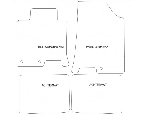 Car mats suitable for Hyundai i40 2011- 4-piece, Image 2