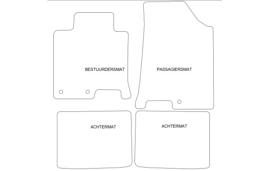 Car mats suitable for Hyundai i40 2011- 4-piece, Image 2