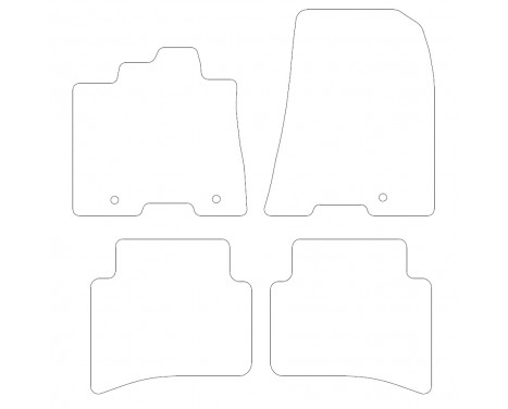 Car mats suitable for Hyundai Nexo 2018- 4-piece, Image 2