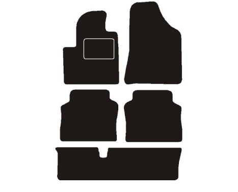 Car mats suitable for Hyundai Santa Fe 7 persons 2006 - 2013