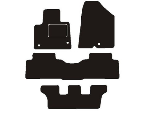 Car mats suitable for Hyundai Santa Fe 7 persons 2012 - 2018