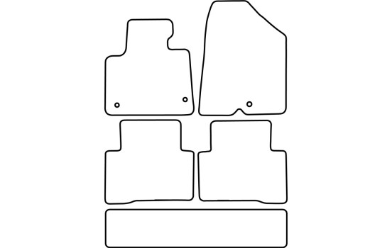 Car mats suitable for Hyundai Santa Fe from 2013 (7 persons), Image 3