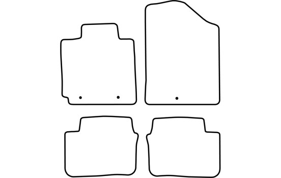 Car mats suitable for Hyundai Veloster 2011- 4-piece, Image 2