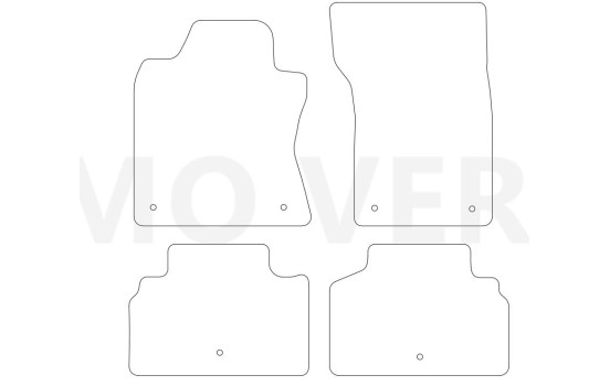 Car mats suitable for Infiniti Q50 2013- 4-piece, Image 2