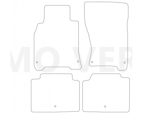 Car mats suitable for Infiniti Q70 2013- 4-piece, Image 2