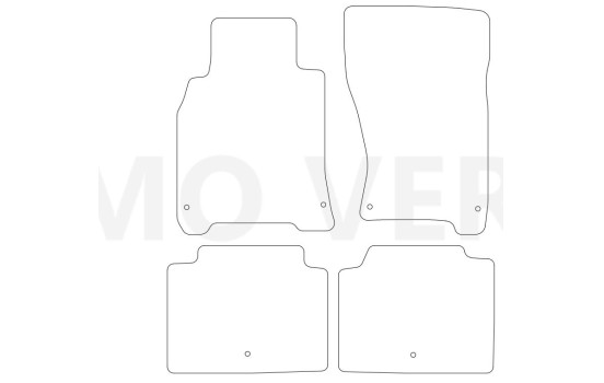 Car mats suitable for Infiniti Q70 2013- 4-piece, Image 2