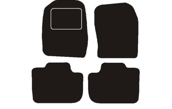 Car mats suitable for Isuzu D-Max extended loading bed 2007 -