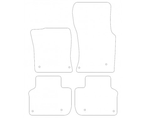 Car mats suitable for Jaguar XF 2015- 4-piece, Image 2