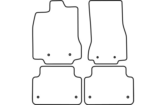 Car mats suitable for Jaguar XF Sedan/Sportbrake 2008-2015, Image 2
