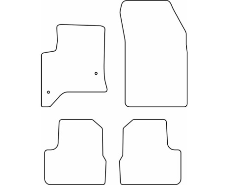 Car mats suitable for Jeep Avenger & Fiat 600 (Hybrid) 2023-, Image 2