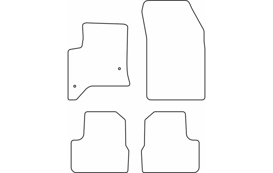 Car mats suitable for Jeep Avenger & Fiat 600 (Hybrid) 2023-, Image 2