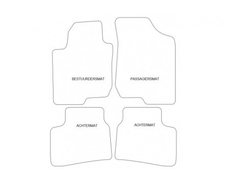 Car mats suitable for Kia Cee'd 2007-2012 4-piece, Image 5