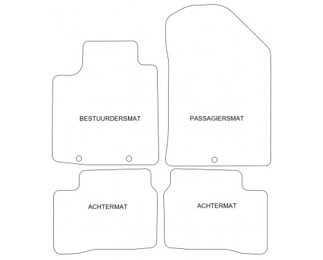 Car mats suitable for Kia Picanto 2011- 4-piece, Image 4