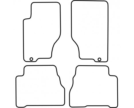 Car mats suitable for Kia Sorento 2004-2009 (3-piece), Image 2