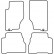 Car mats suitable for Kia Sorento 2004-2009 (3-piece), Thumbnail 2