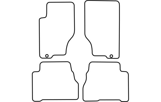 Car mats suitable for Kia Sorento 2004-2009 (3-piece), Image 2