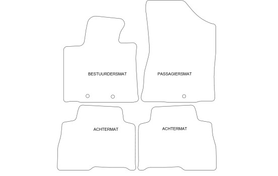 Car mats suitable for Kia Sorento 2014- 4-piece, Image 2