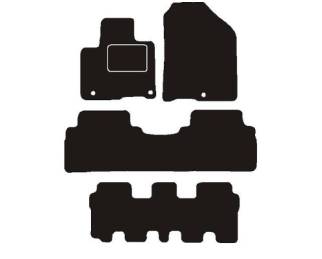 Car mats suitable for Kia Sorento 7 persons 2015 -