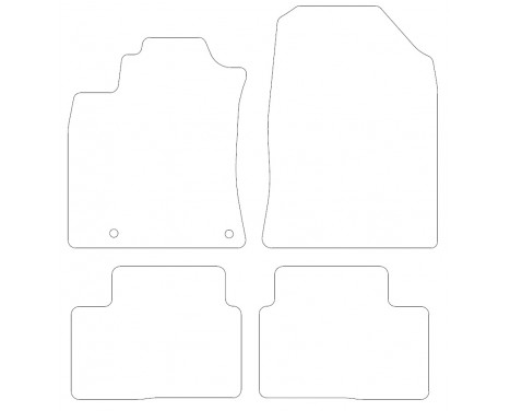 Car mats suitable for Kia Xceed 2019- 4-piece, Image 2