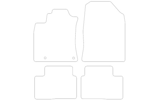 Car mats suitable for Kia Xceed 2019- 4-piece, Image 2