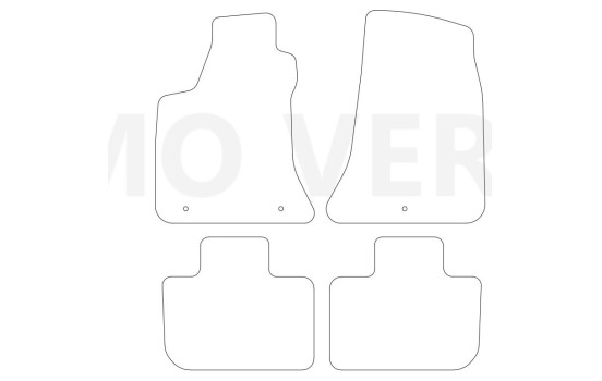 Car mats suitable for Lancia Thema 2011-2014 - 4-piece, Image 2