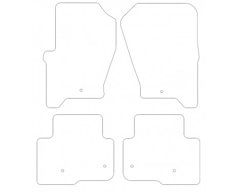 Car mats suitable for Landrover Discovery 2013-2017 4-piece, Image 2