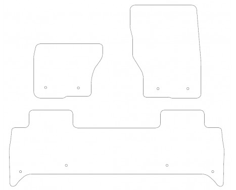 Car mats suitable for Landrover Discovery 2017- 3-piece, Image 2