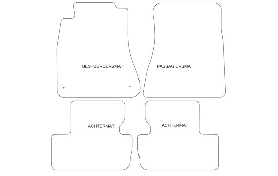 Car mats suitable for Lexus IS 250 2006- 4-piece, Image 2
