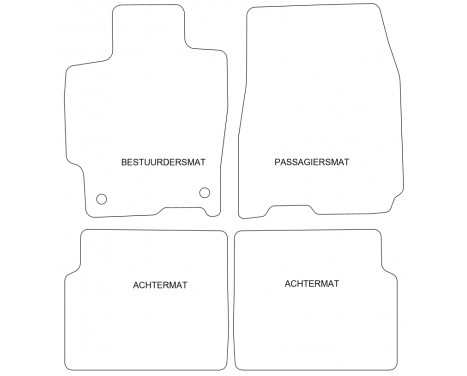 Car mats suitable for Mazda 323 F/S 1998-2003 4-piece, Image 2