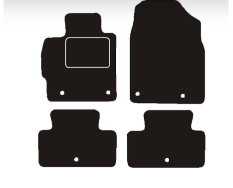 Car mats suitable for Mazda CX-7 diesel 2009 -> (incl. original rings)