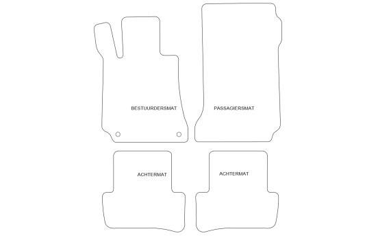 Car mats suitable for Mercedes-Benz C-Class W204 2007-2013, Image 5