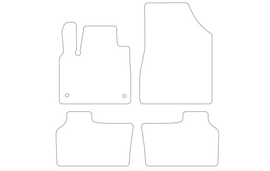Car mats suitable for Mercedes Benz Citan Tourer 21-4-piece, Image 2