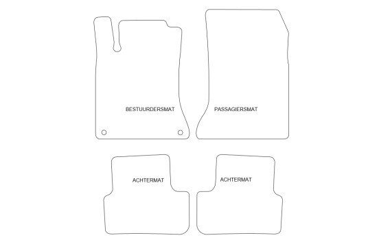 Car mats suitable for Mercedes-Benz CLA-Class W117 2013- 4, Image 2