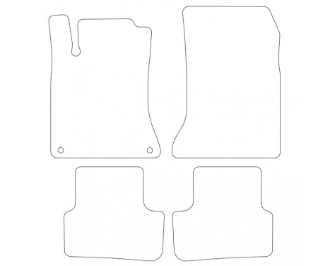 Car mats suitable for Mercedes-Benz GLA W156 2015- 4-piece, Image 2