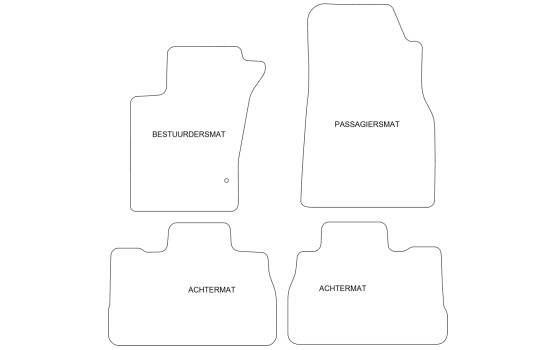 Car mats suitable for Mercedes-Benz ML-Class W163 1997-200, Image 2